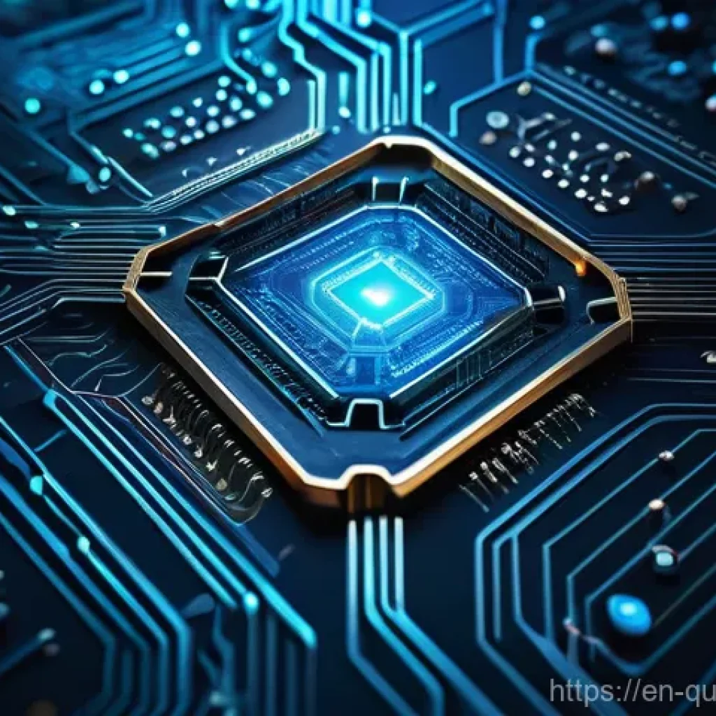양자 보안 기술의 비용 분석 - **Prompt:** A visually stunning, high-tech digital art rendering of a futuristic quantum computer, d...