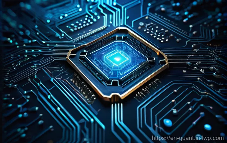 양자 보안 기술의 비용 분석 - **Prompt:** A visually stunning, high-tech digital art rendering of a futuristic quantum computer, d...